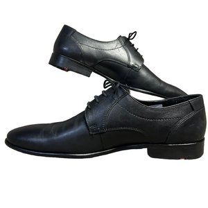Manon Lloyd Germany Black Leather Plain Toe Derby Blucher Dress Shoe Men US 11.5